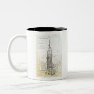 EmpireStateBuilding Zweifarbige Tasse