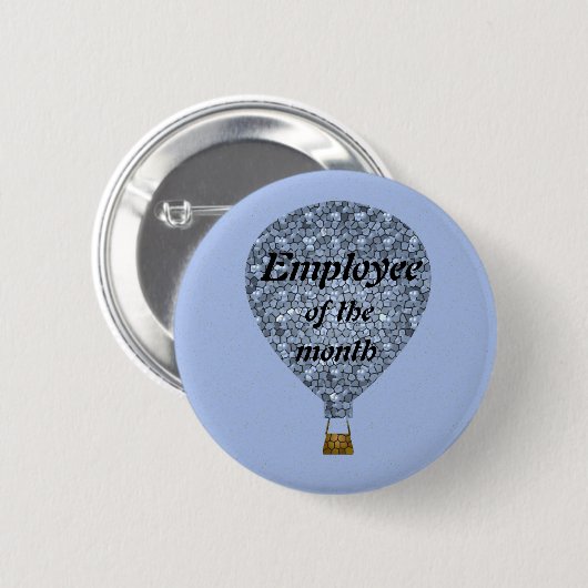 Employee Appreption Mosaic Hot Air Balloon Button (Vorne & Hinten)
