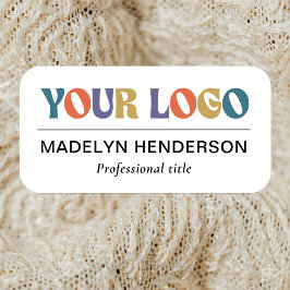 Employee Business Company Logo White Magnetic Namensschild