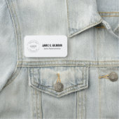 Employee Custom Business logo Magnetic Namensschild (Beispiel)