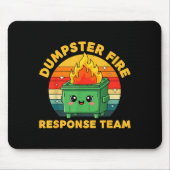Employee Dumpster Fire Resnse Team Ugly Christmas Mousepad (Vorne)