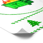 Employee Dumpster Fire Resnse Team Ugly Christmas  Poster (Ecke)