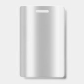 Employee Foto Silver Glitzer Bokeh Ausweis (Rückseite)