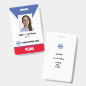 Employee Identification Badge Ausweis (Front & Back)