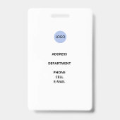 Employee Identification Badge Ausweis (Back)