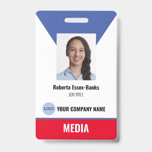 Employee Identification Badge Ausweis (Front)