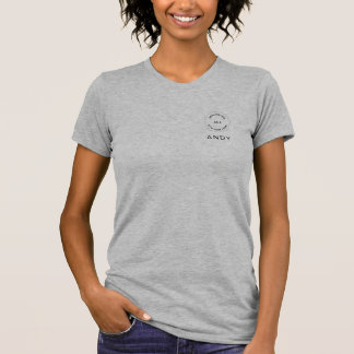 Employee Name Business Logo Front Back HoodIie T-Shirt