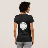Employee Name Business Logo Front Back HoodIie T-Shirt (Schwarz voll)