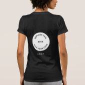 Employee Name Business Logo Front Back HoodIie T-Shirt (Rückseite)