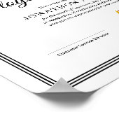 Employee of the Month Certificate Poster (Ecke)