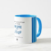 Employee of the Month Custom Business Recognition Tasse (VorderseiteRechts)