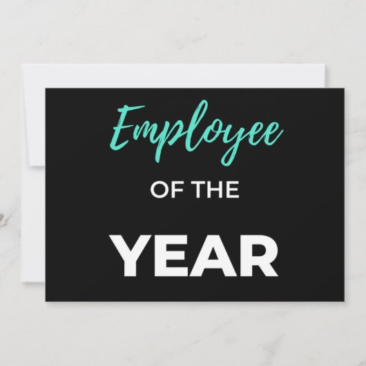 Employee Of The Year Feiertagskarte (Vorderseite)