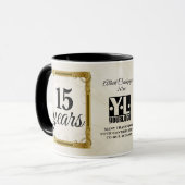 Employee performance anniversary milestone award tasse (Vorderseite Links)