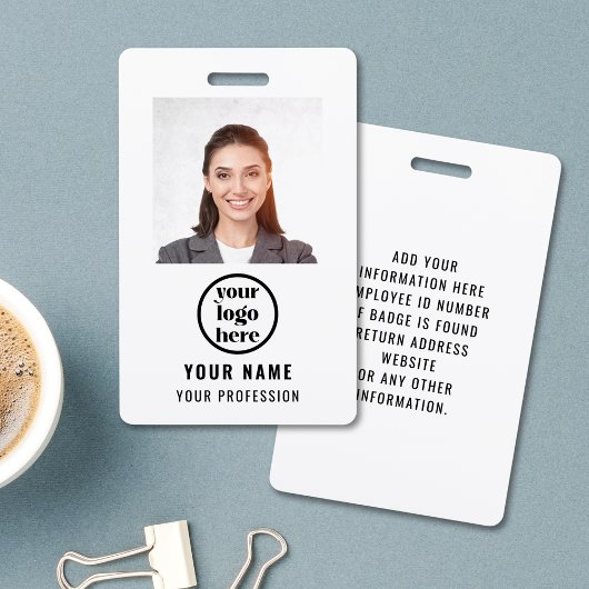 Employee Photo ID Company Security Badge Ausweis