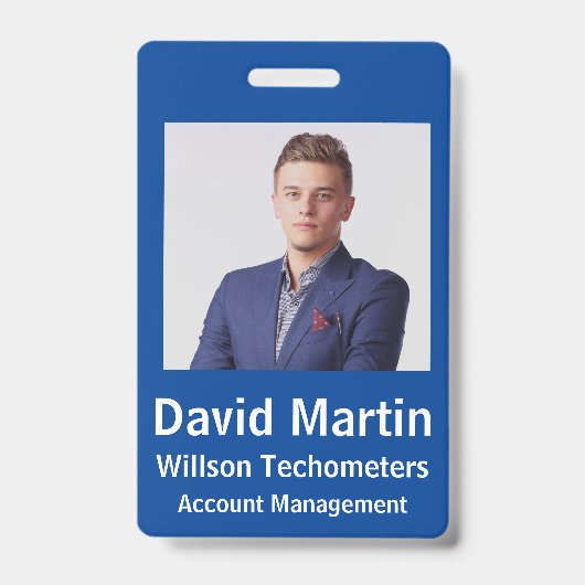 Employee Photo ID with custom details Ausweis (Vorderseite)