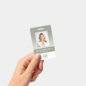 Employee Photo, Logo, Name Gradient Ausweis (Handheld)