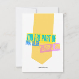 Employee Staff Thank You Appreciation Card Dankeskarte