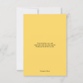 Employee Staff Thank You Appreciation Card Dankeskarte (Rückseite)