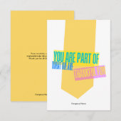 Employee Staff Thank You Appreciation Card Dankeskarte (Vorne/Hinten)