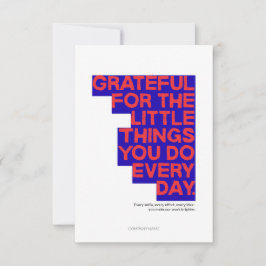 Employee Staff Thank You Appreciation Card Dankeskarte