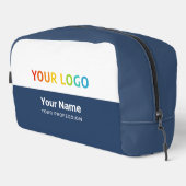 Employee Toiletry Dopp Kit with Logo, Name Waschbeutel (Rechte Ecke)