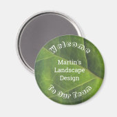 Employee Welcome Green Leaf Foto Team Member Magnet (Vorderseite/Rückseite)