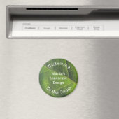 Employee Welcome Green Leaf Foto Team Member Magnet (In Situ (Geschirrspüler))