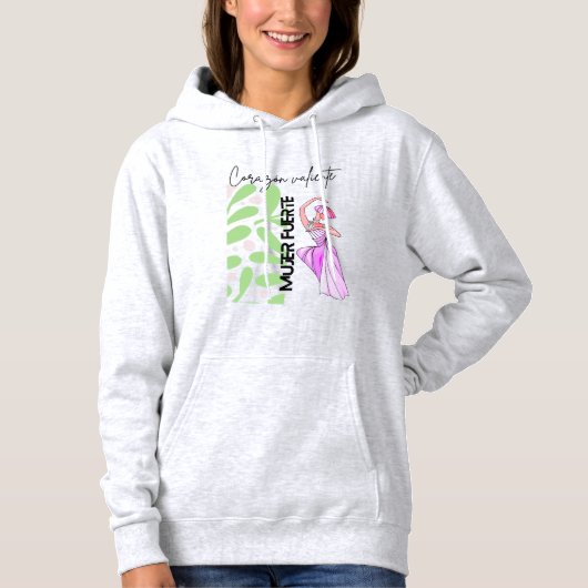 Empoderada Elegancia: Sudadera Mujer Fuerte Hoodie (Vorderseite)