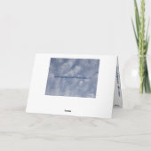 Emporhebende Wolken-Gruß-Karten Karte (Rückseite)