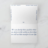 Emporhebende Wolken-Gruß-Karten Karte (Innenseite)