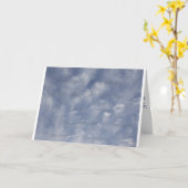 Emporhebende Wolken-Gruß-Karten Karte (Gelbe Blume)