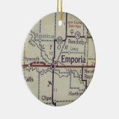 Emporia Kansas Vintage Keramik Ornament (Rechts)