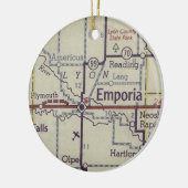Emporia Kansas Vintage Keramik Ornament (Links)