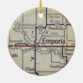 Emporia Kansas Vintage Keramik Ornament (Hinten)