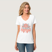 Emporkommender Endometrial Krebs-Überlebender T-Shirt (Vorderseite Vollansicht)