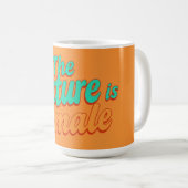 Empowерte Frau Typography Personalisiert Kaffeetasse (VorderseiteRechts)