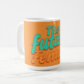Empowерte Frau Typography Personalisiert Kaffeetasse (Vorderseite Links)