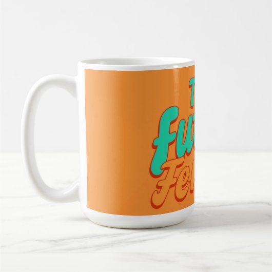 Empowерte Frau Typography Personalisiert Kaffeetasse (Links)