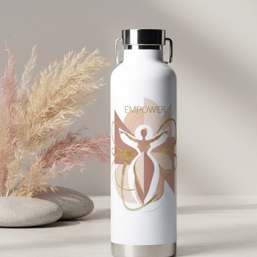 Empower Abstract Gold Female Trinkflasche
