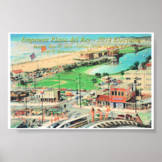 Empower Playa del Rey - 2014 ¼ Zoll Grenze Poster
