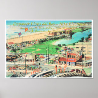 Empower Playa del Rey - 2014 ¼ Zoll Grenze Poster