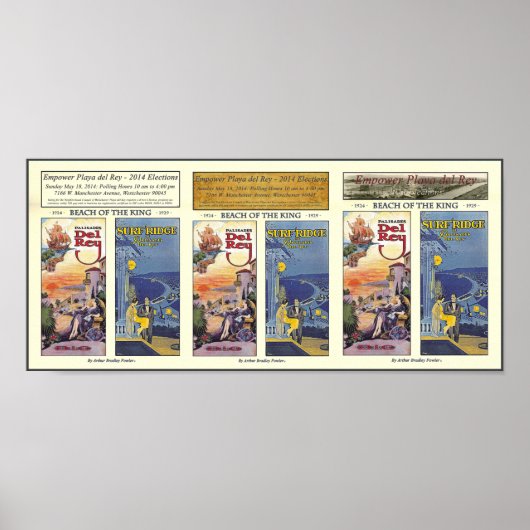 Empower Playa del Rey - Wahlen 2014 Poster (Vorne)