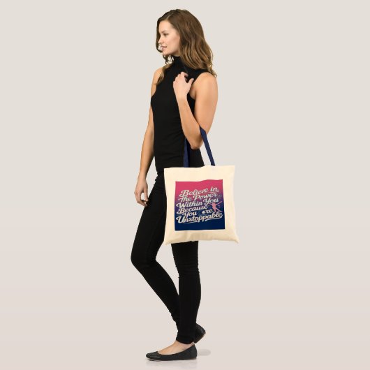 Empower Tote Bag Tragetasche (Vorderseite (Model))