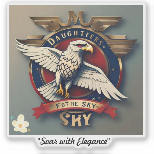 "Empowered Aviatrix" Aufkleber (Vorderseite)