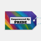Empowered by Pride Gift Tag Geschenkanhänger (Vorderseite (Horizontal))