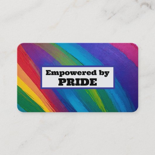 Empowered by PRIDE Visitenkarte (Vorderseite)