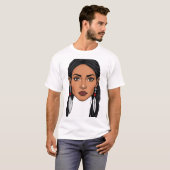 Empowered Cherokee Woman Face T-Shirt (Vorne ganz)
