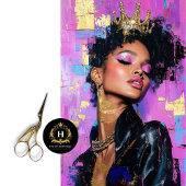 Empowered Feminist Queen Decoupage Seidenpapier