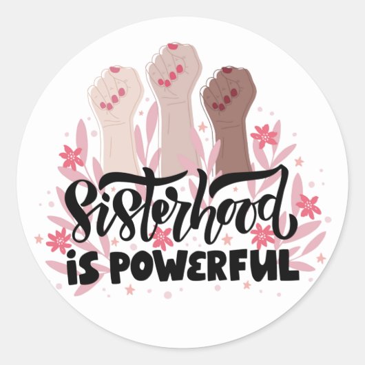 Empowered Femme Sisterhood Sticker (Vorderseite)