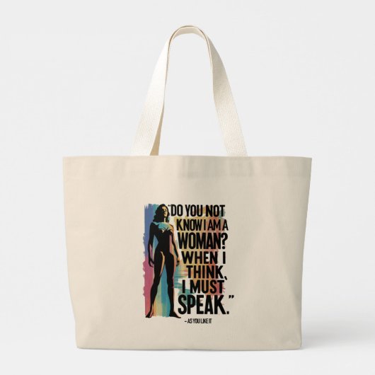 "Empowered Voices" Feminist Shakespeare Tasche (Rückseite)
